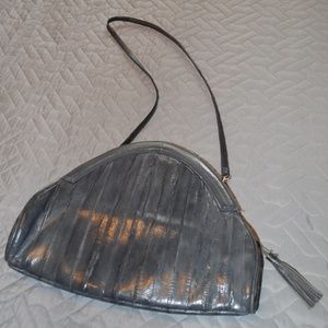 70's 80's VINTAGE eel skin Purse Handbag Clutch 🍣